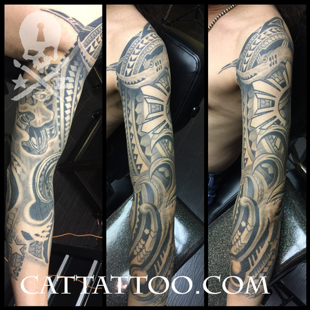 Tattoos - neo-southpacific sleeve - 127444